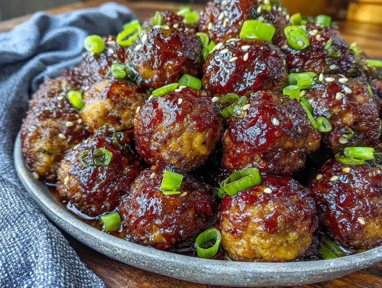 slow cooker honey garlic meatballs preparation steps