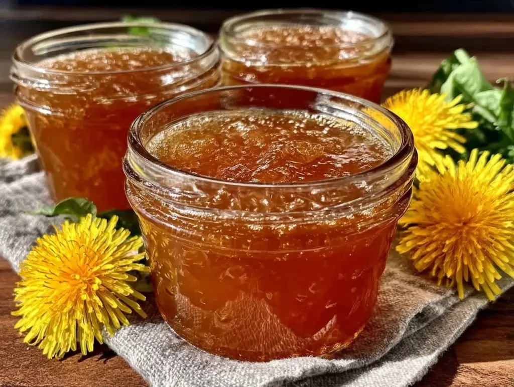small-batch dandelion honey jelly - featured image