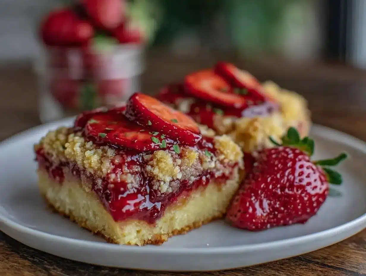 small-batch strawberry crumble bars preparation steps