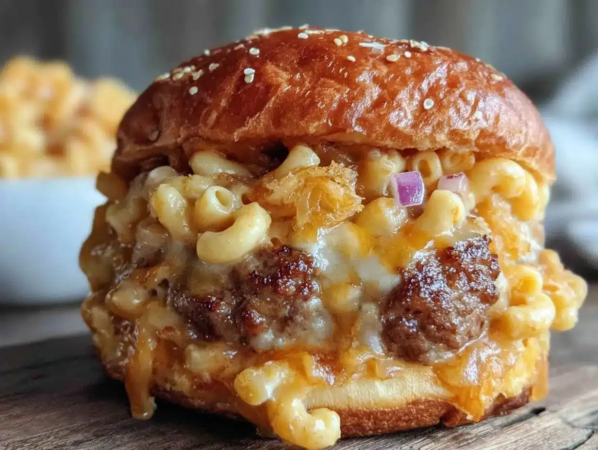 smash burger mac and cheese preparation steps