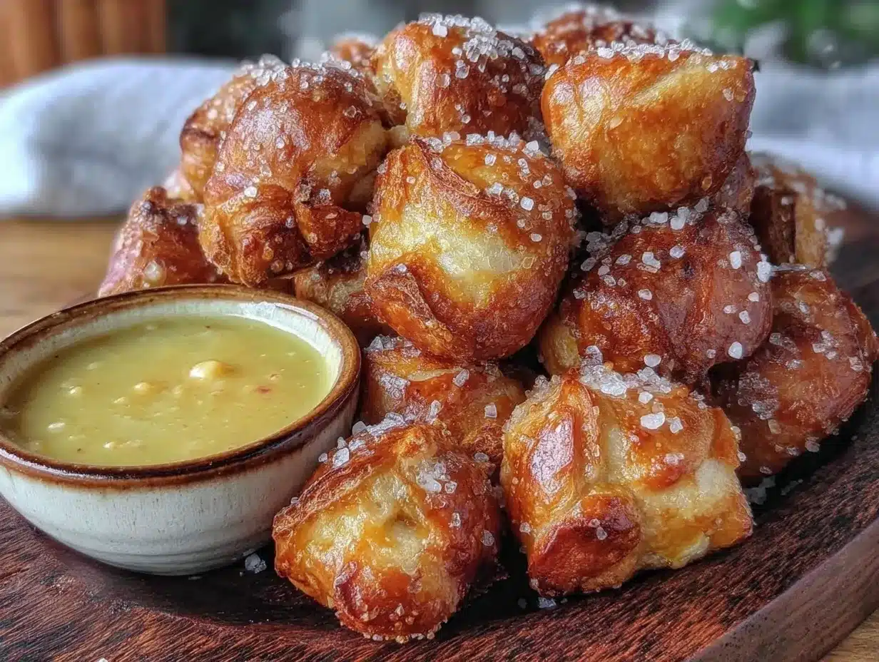 soft pretzel bites preparation steps