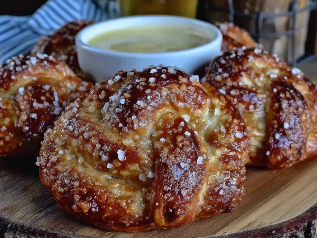 sourdough discard soft pretzels - featured image