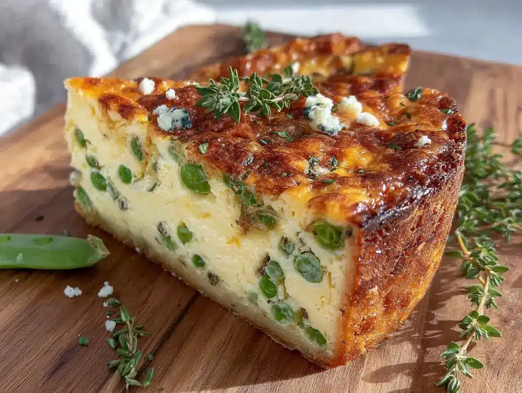 spring vegetable quiche - featured image