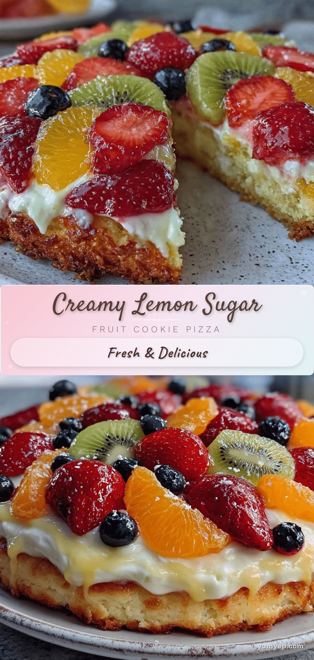 sugar cookie fruit pizza recipe