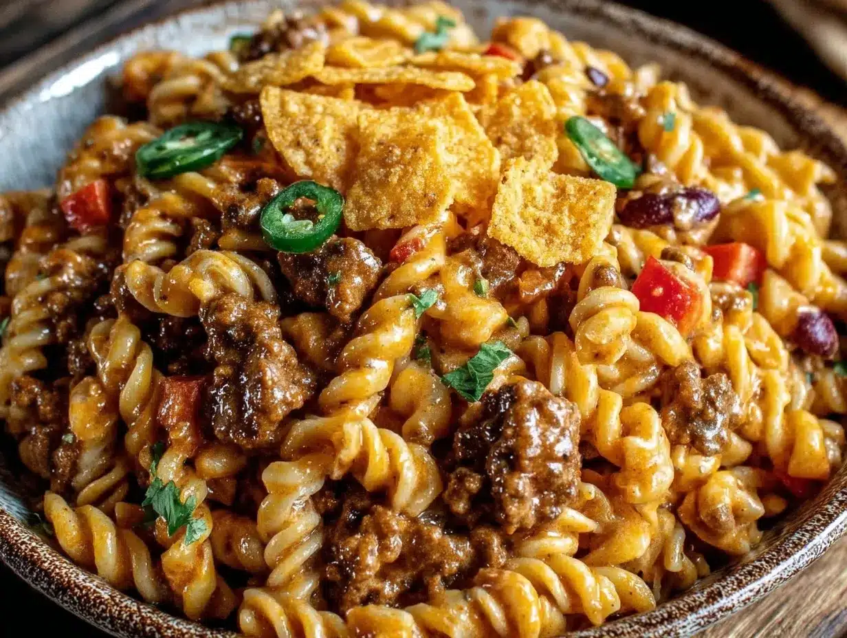 taco pasta salad preparation steps