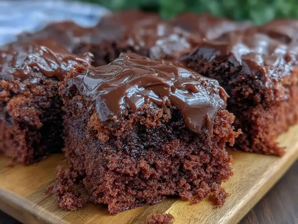 Texas Sheet Pan Chocolate Cake preparation steps
