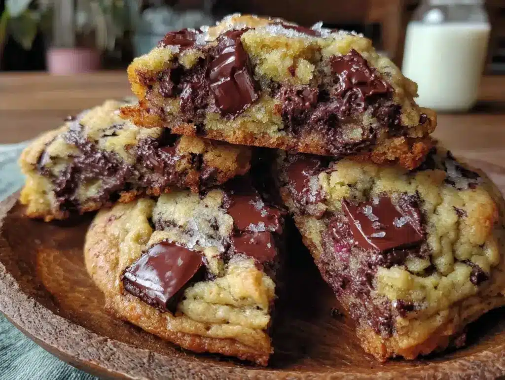 thick chewy Levain-style chocolate chip cookies - featured image