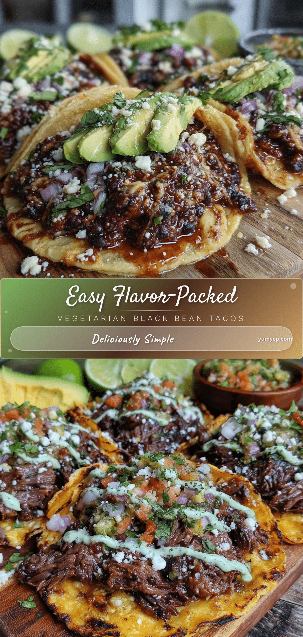 vegetarian black bean street tacos recipe