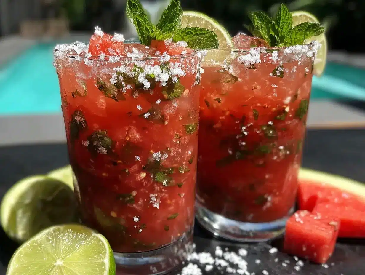 watermelon mint mojitos preparation steps
