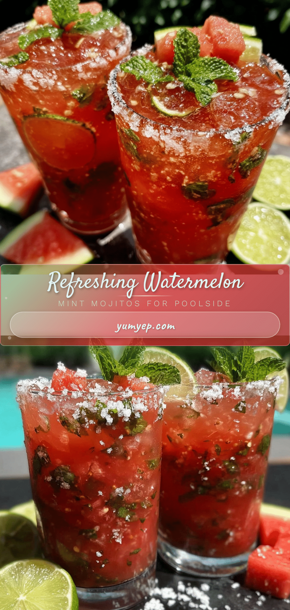 watermelon mint mojitos recipe