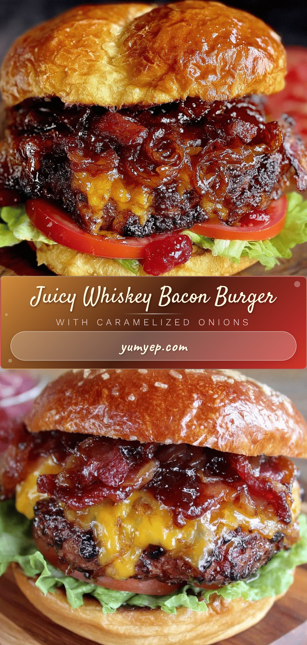 whiskey bacon burger recipe