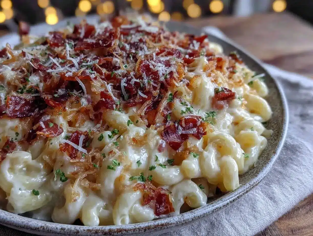 white truffle mac and cheese preparation steps