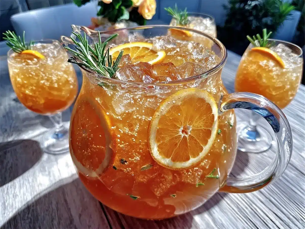 Aperol Spritz Pitcher preparation steps
