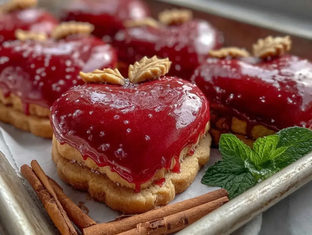 apple shaped sugar cookies - featured image