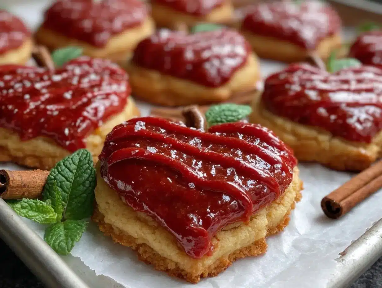 apple shaped sugar cookies preparation steps