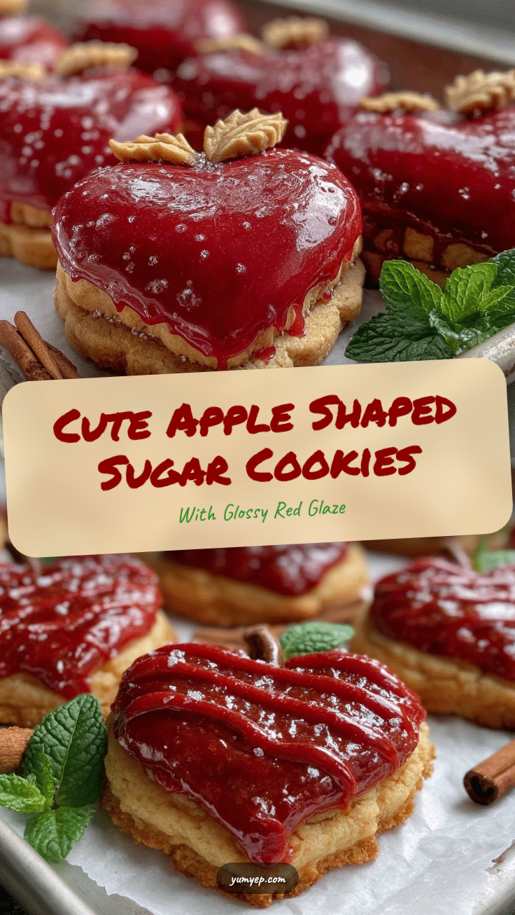 apple shaped sugar cookies recipe