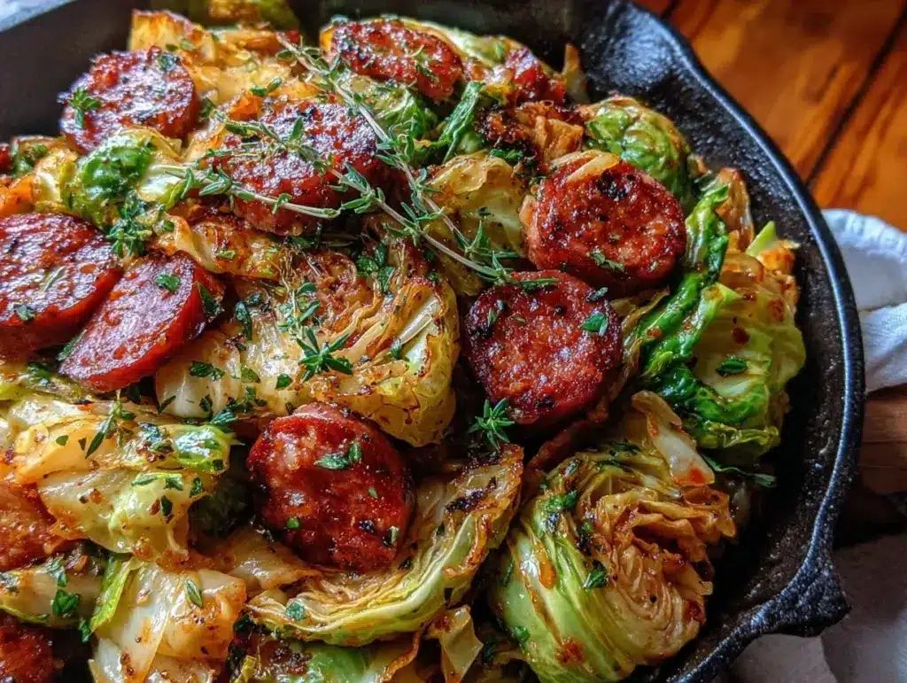 cabbage and sausage skillet - featured image