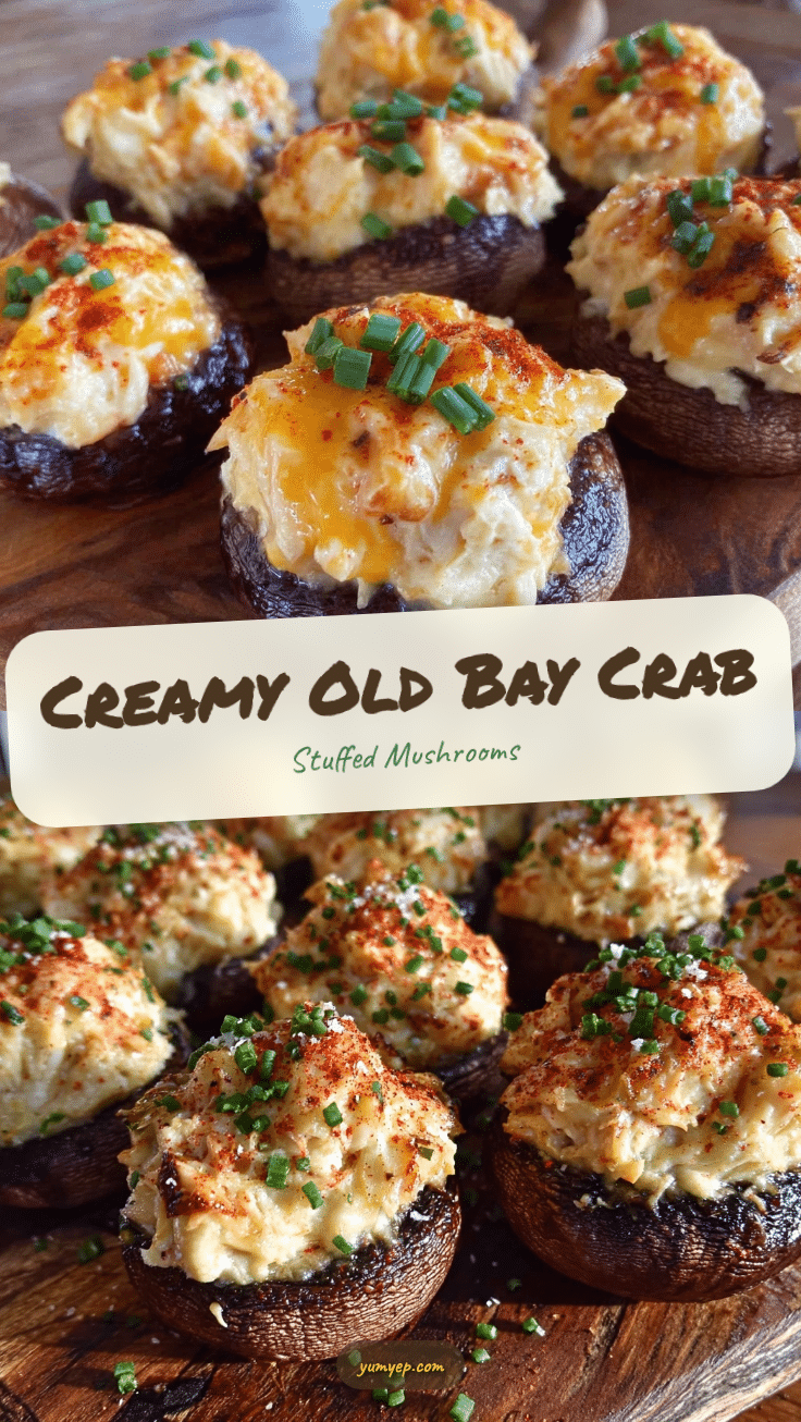 crab stuffed mushroom caps recipe