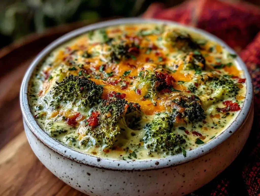 creamy broccoli cheddar soup Panera style - featured image