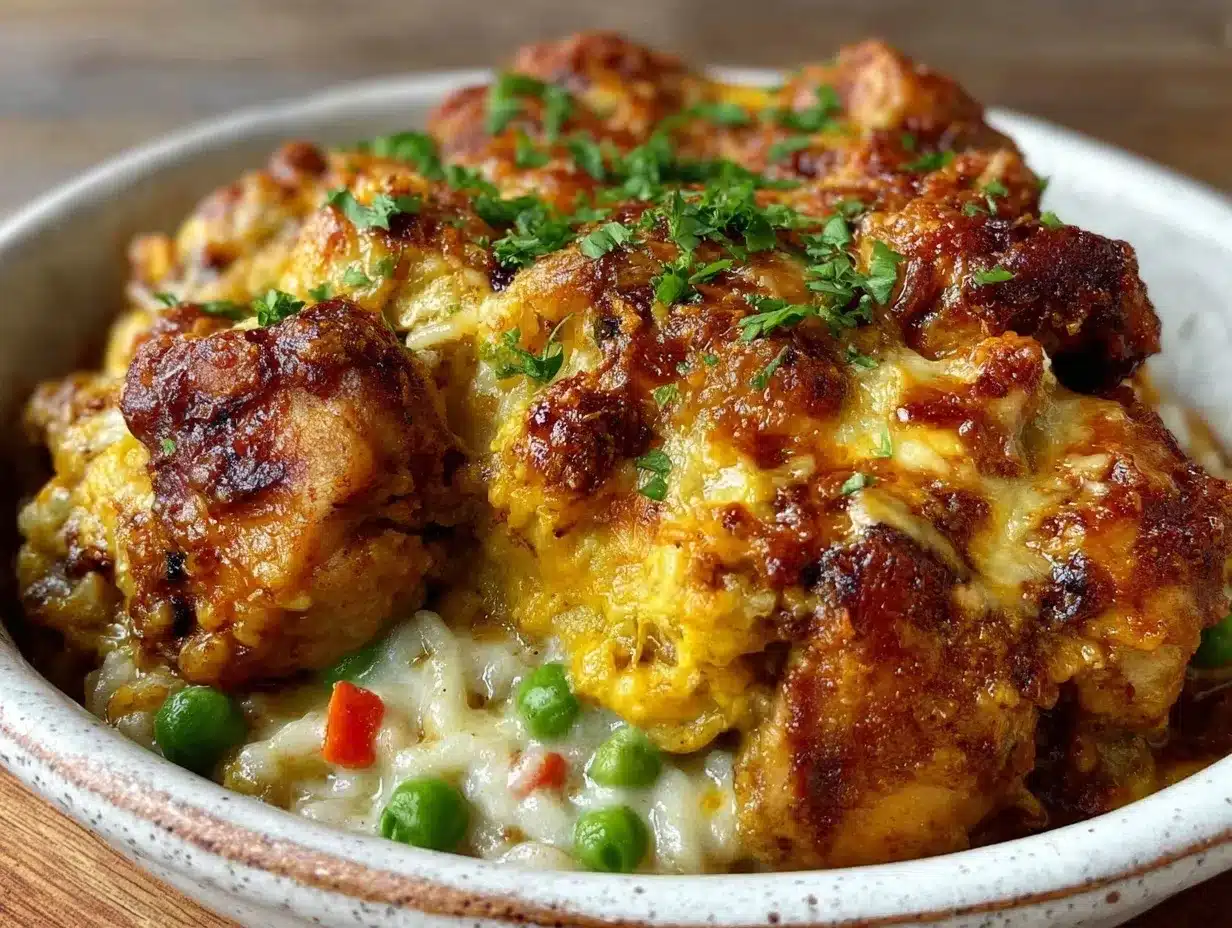 creamy chicken and rice casserole preparation steps