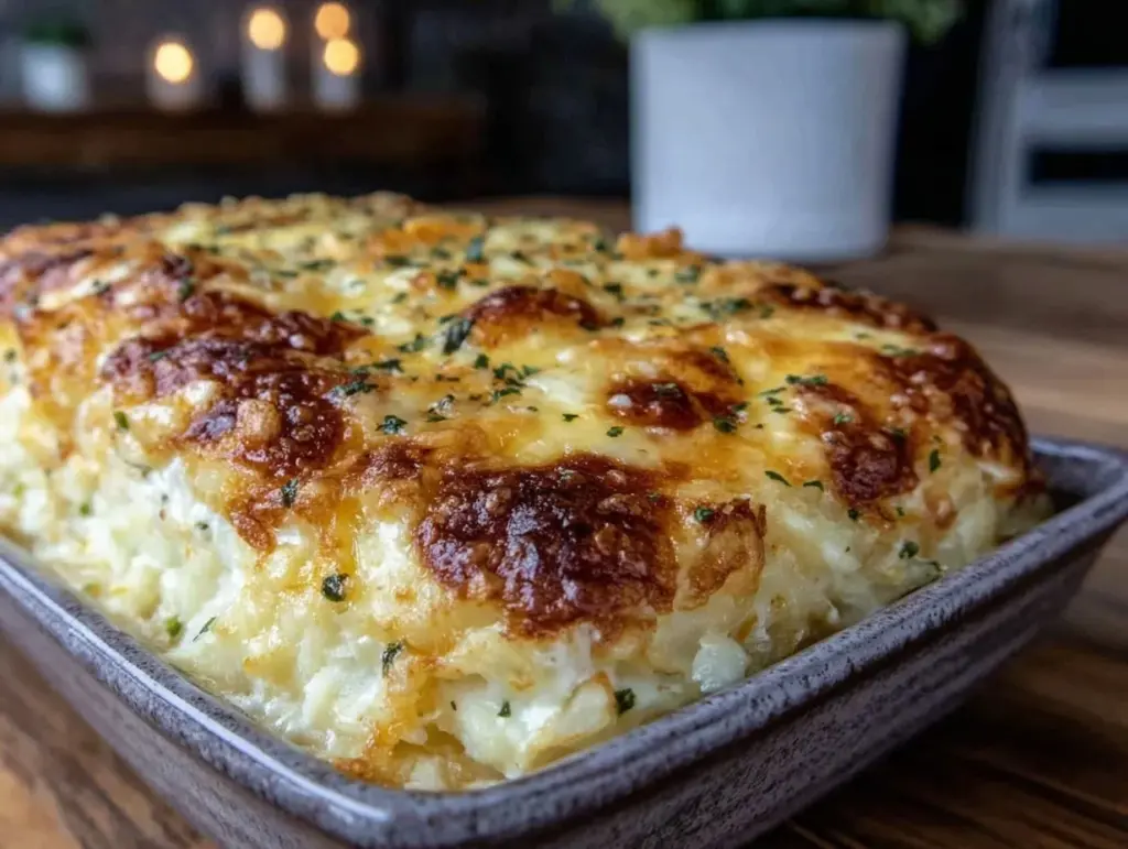 Creamy Crispy Cracker Barrel Hashbrown Casserole - featured image
