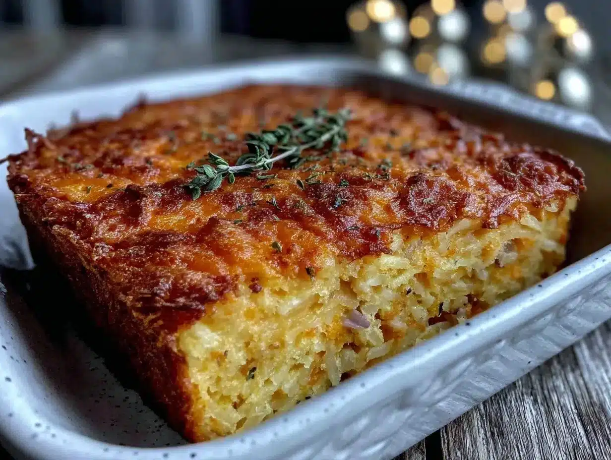 Creamy Crispy Cracker Barrel Hashbrown Casserole preparation steps
