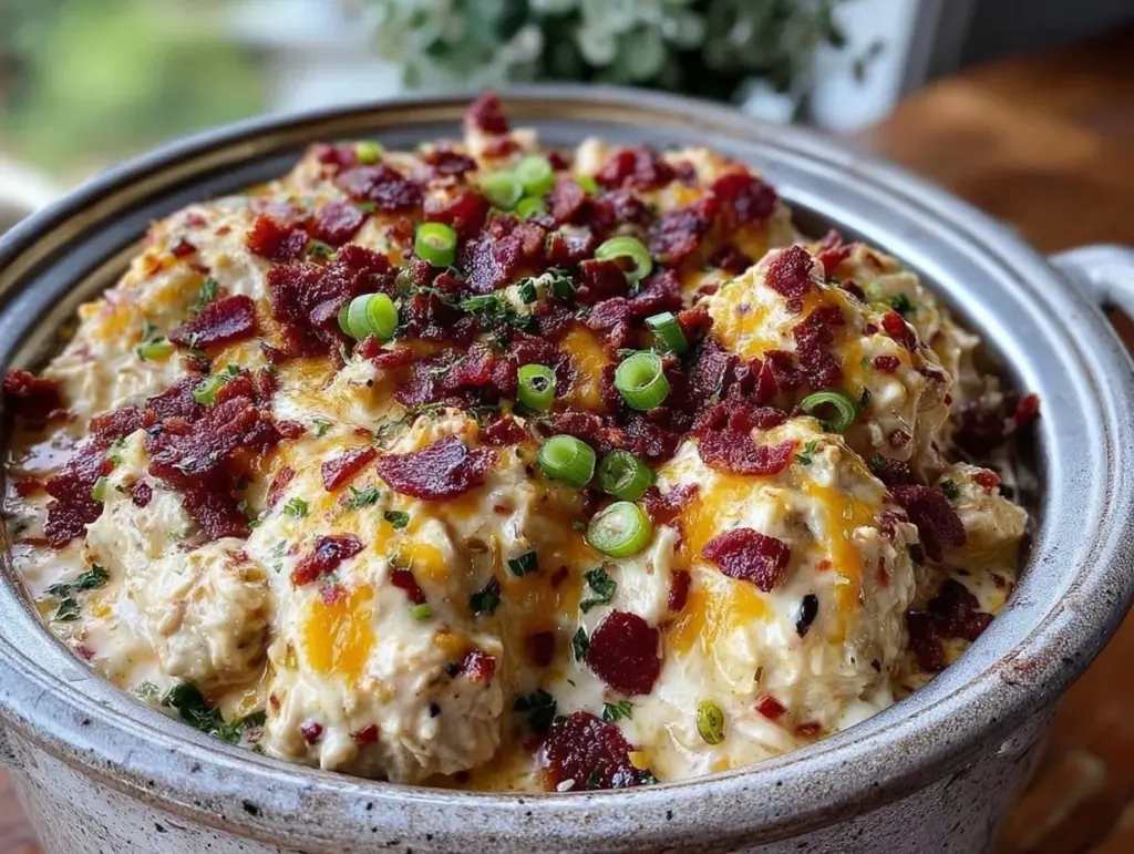 creamy keto crack chicken crockpot recipe - featured image