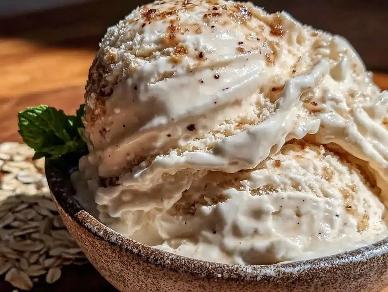 creamy oat milk ice cream preparation steps