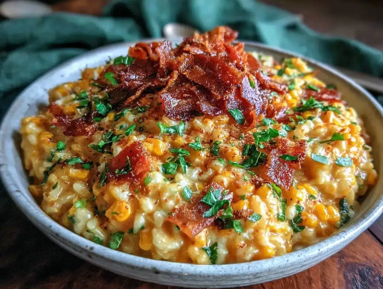 creamy sweet corn basil risotto preparation steps