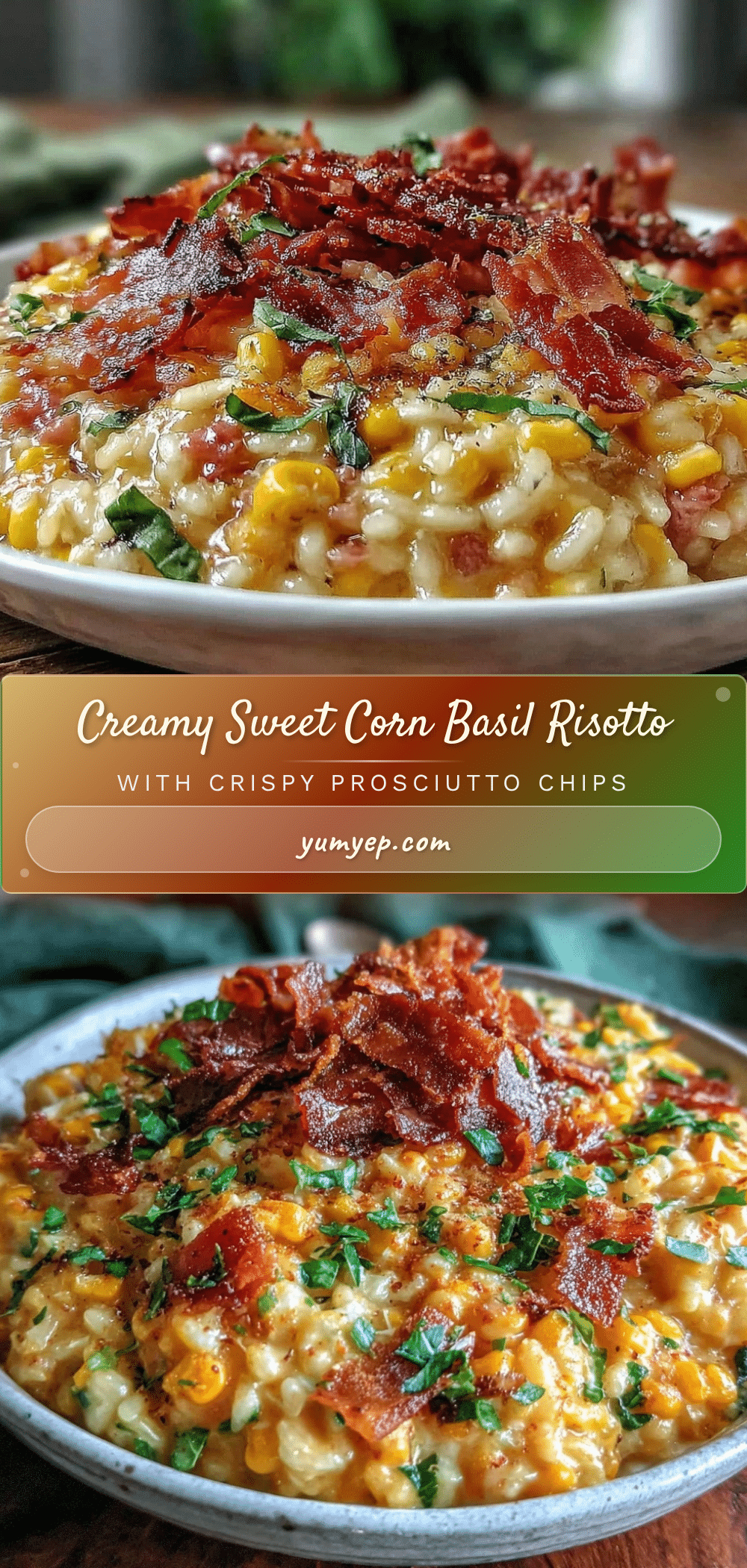 creamy sweet corn basil risotto recipe