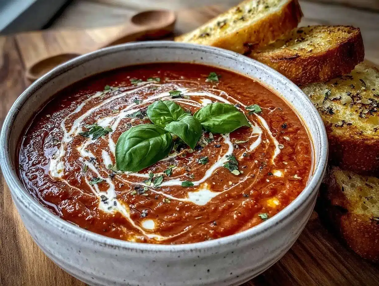 creamy tomato basil soup preparation steps