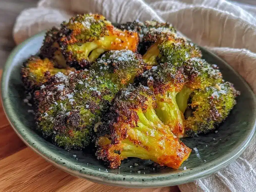 crispy air fryer broccoli bites - featured image
