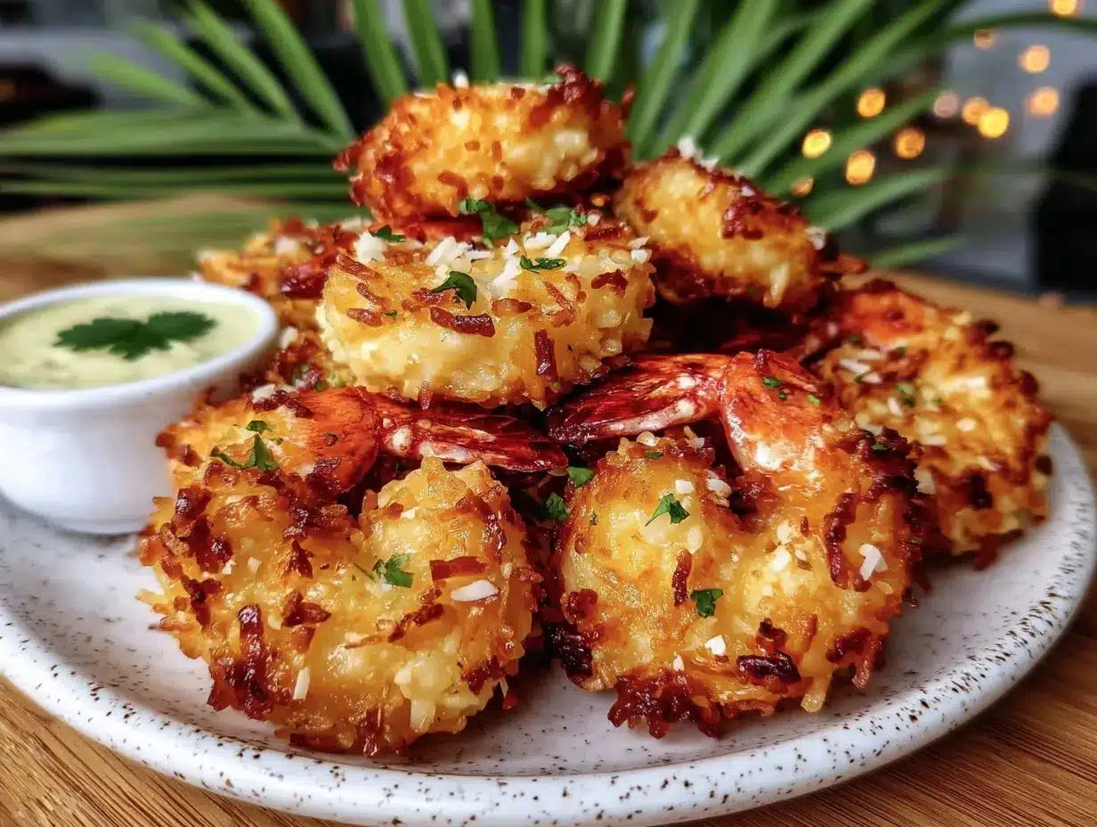 crispy air fryer coconut shrimp preparation steps