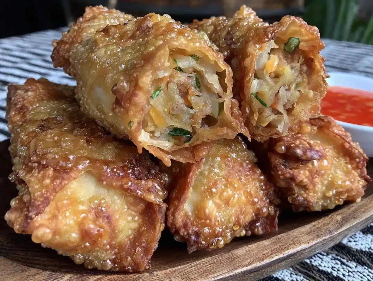 crispy air fryer egg rolls preparation steps