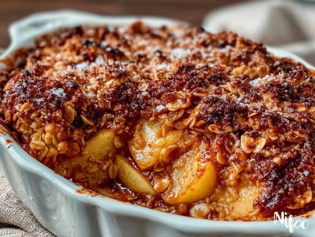 crispy apple crisp - featured image
