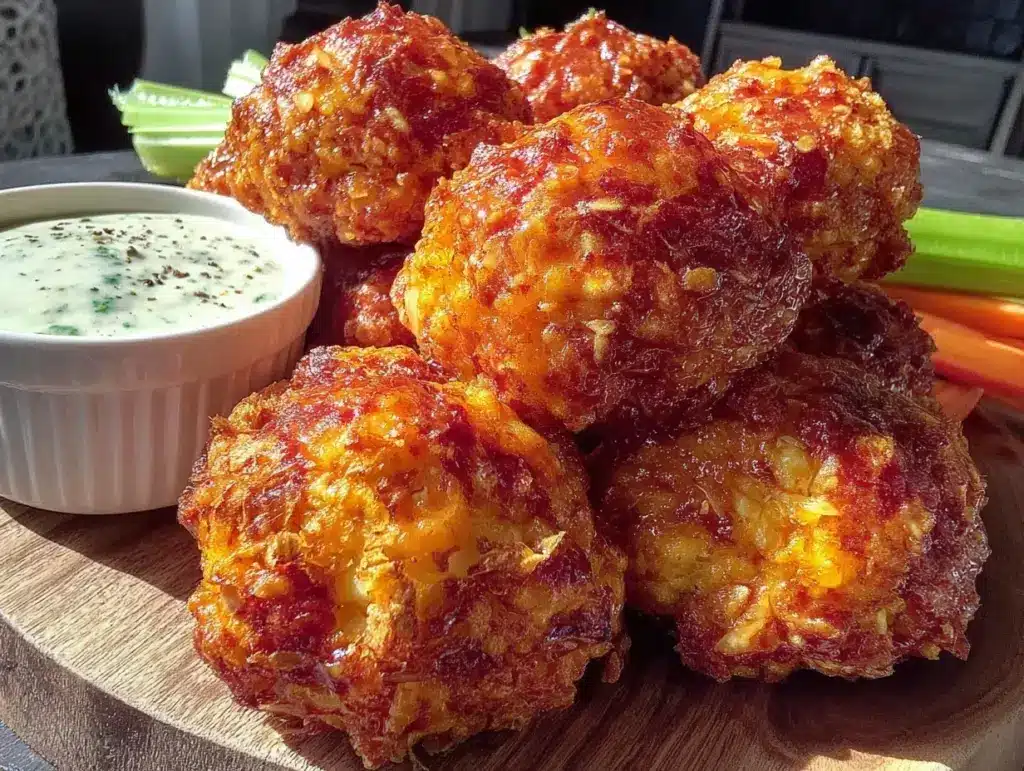 crispy cauliflower buffalo wings - featured image