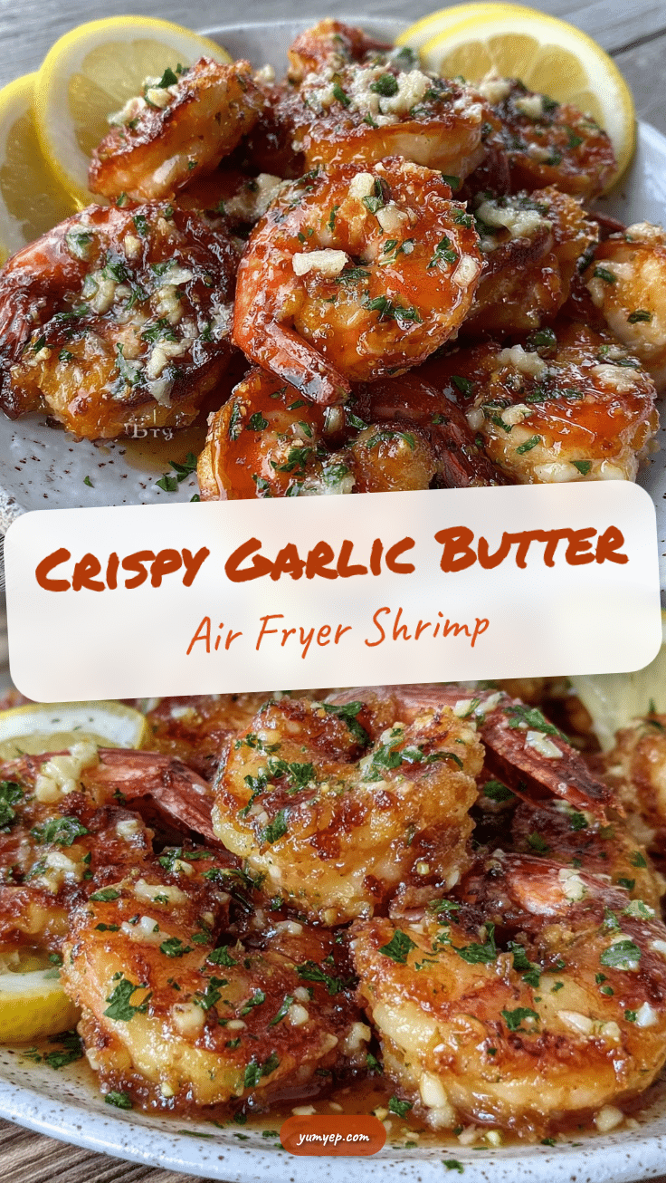 crispy garlic butter air fryer shrimp recipe