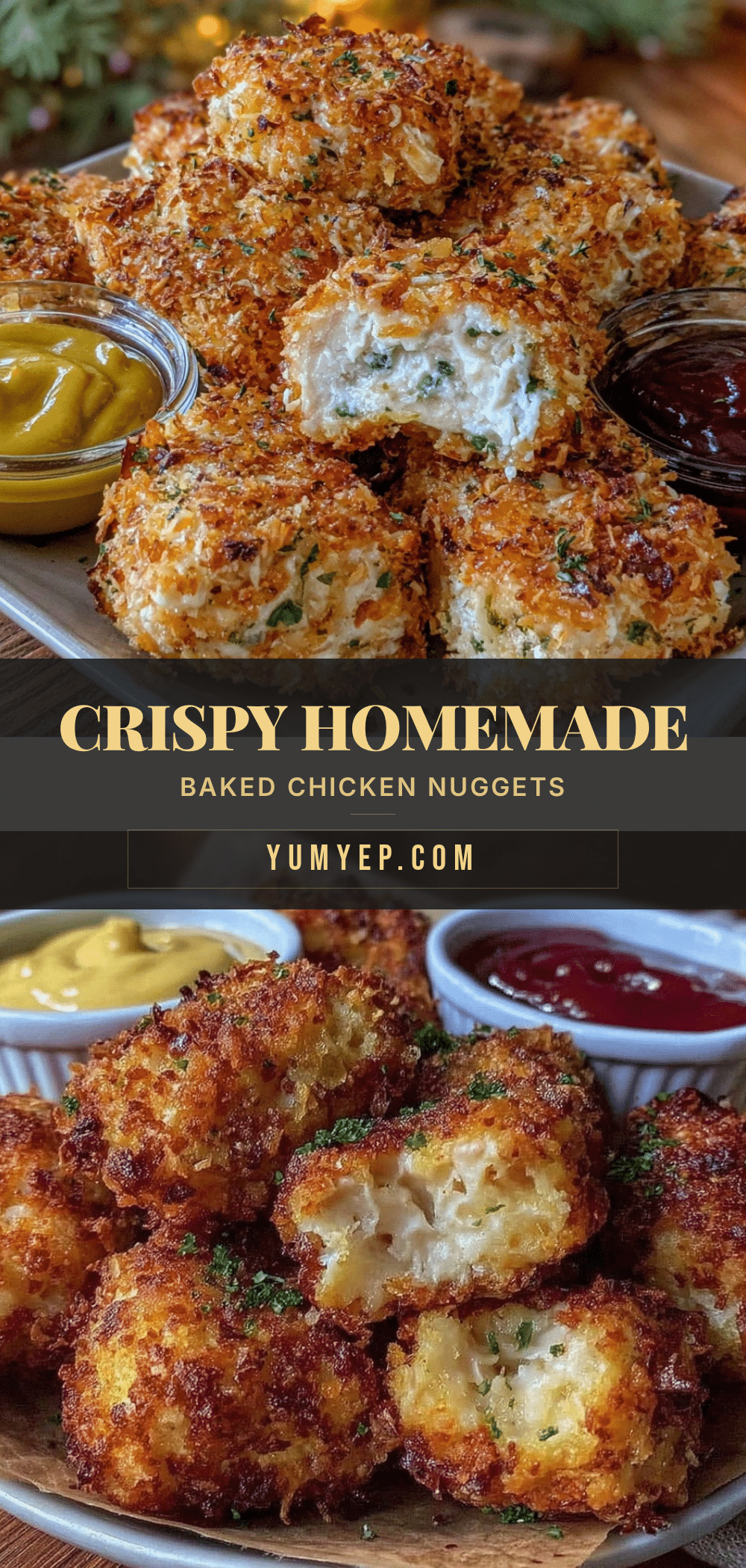 crispy homemade baked chicken nuggets recipe