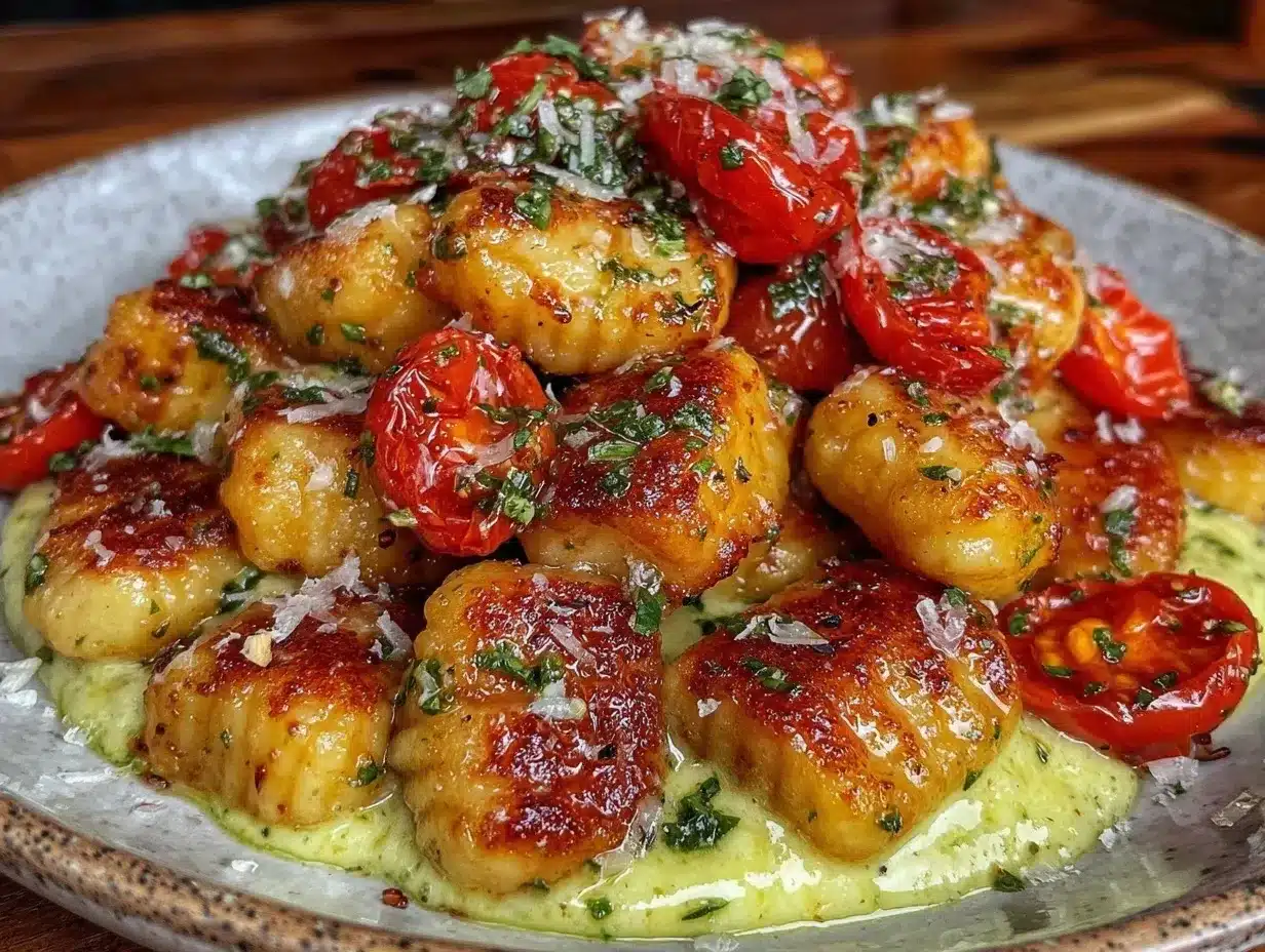 crispy pan-fried gnocchi preparation steps