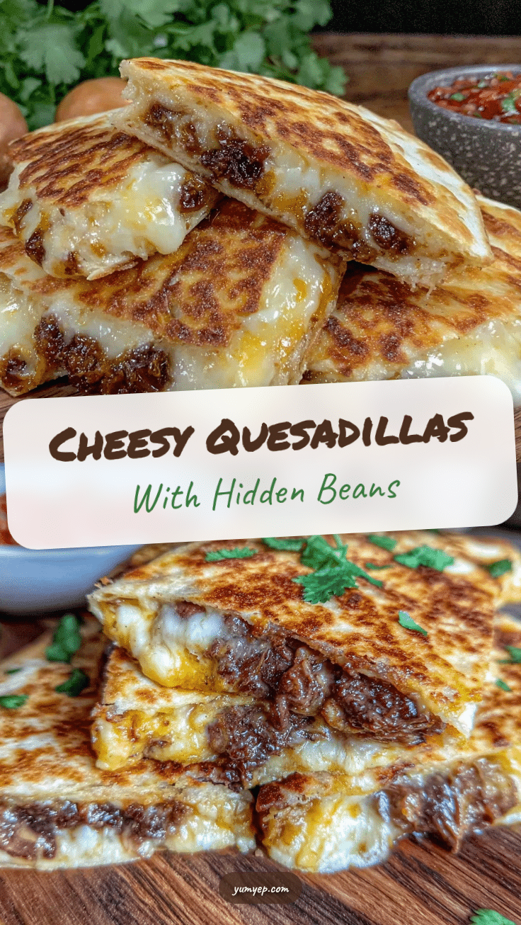crispy quesadillas with hidden beans recipe