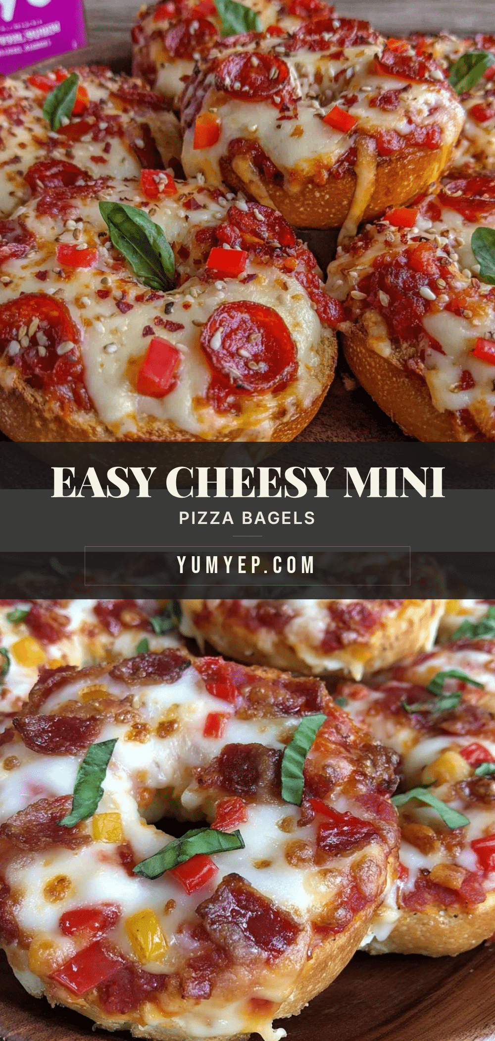 easy cheesy mini pizza bagels recipe