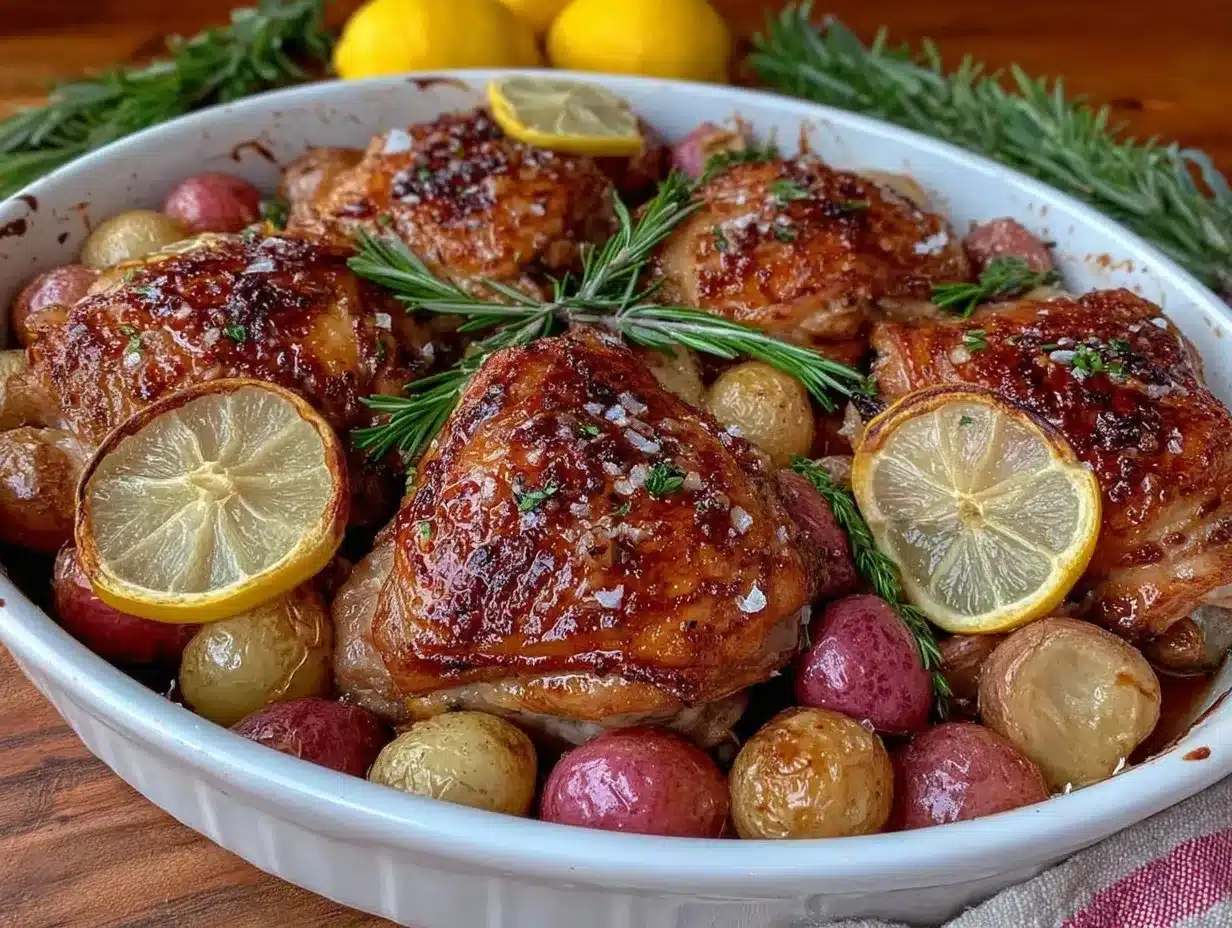 easy crispy one pan lemon herb chicken preparation steps