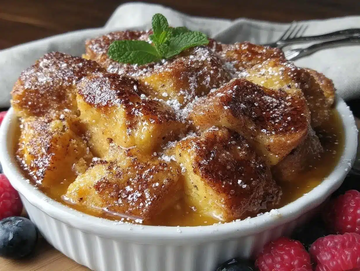 Easy Overnight French Toast Casserole preparation steps