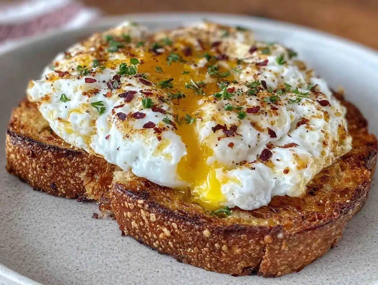 fluffy cloud egg toast preparation steps
