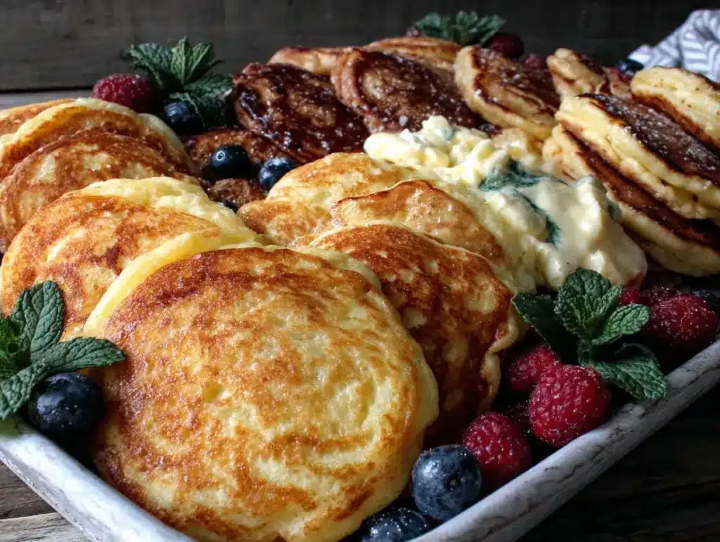 fluffy sheet pan pancakes - featured image