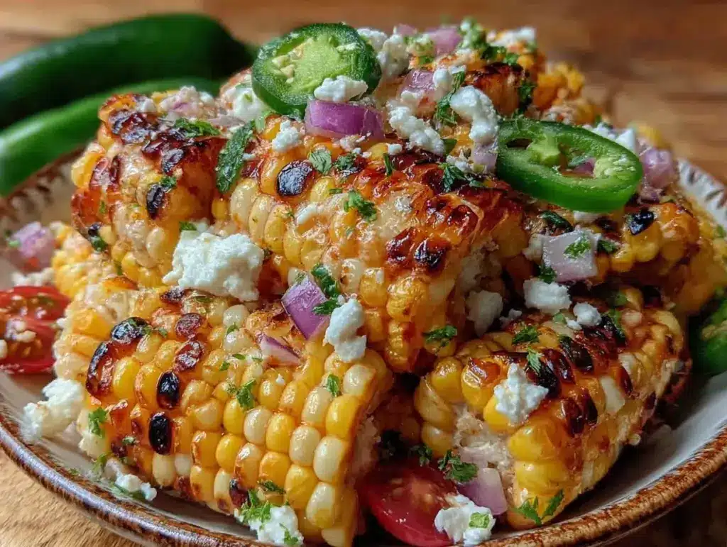 fresh grilled corn salad - featured image