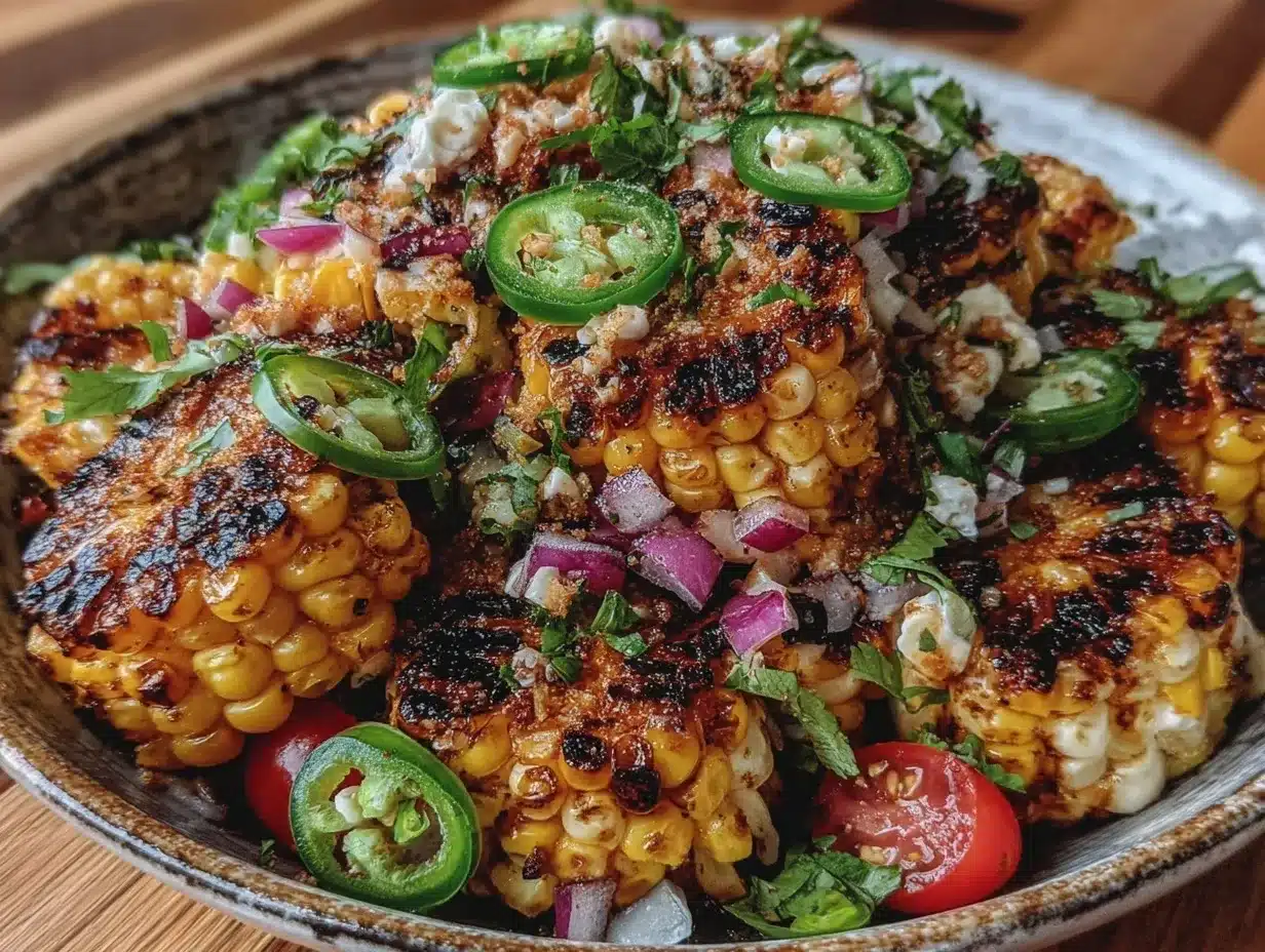 fresh grilled corn salad preparation steps