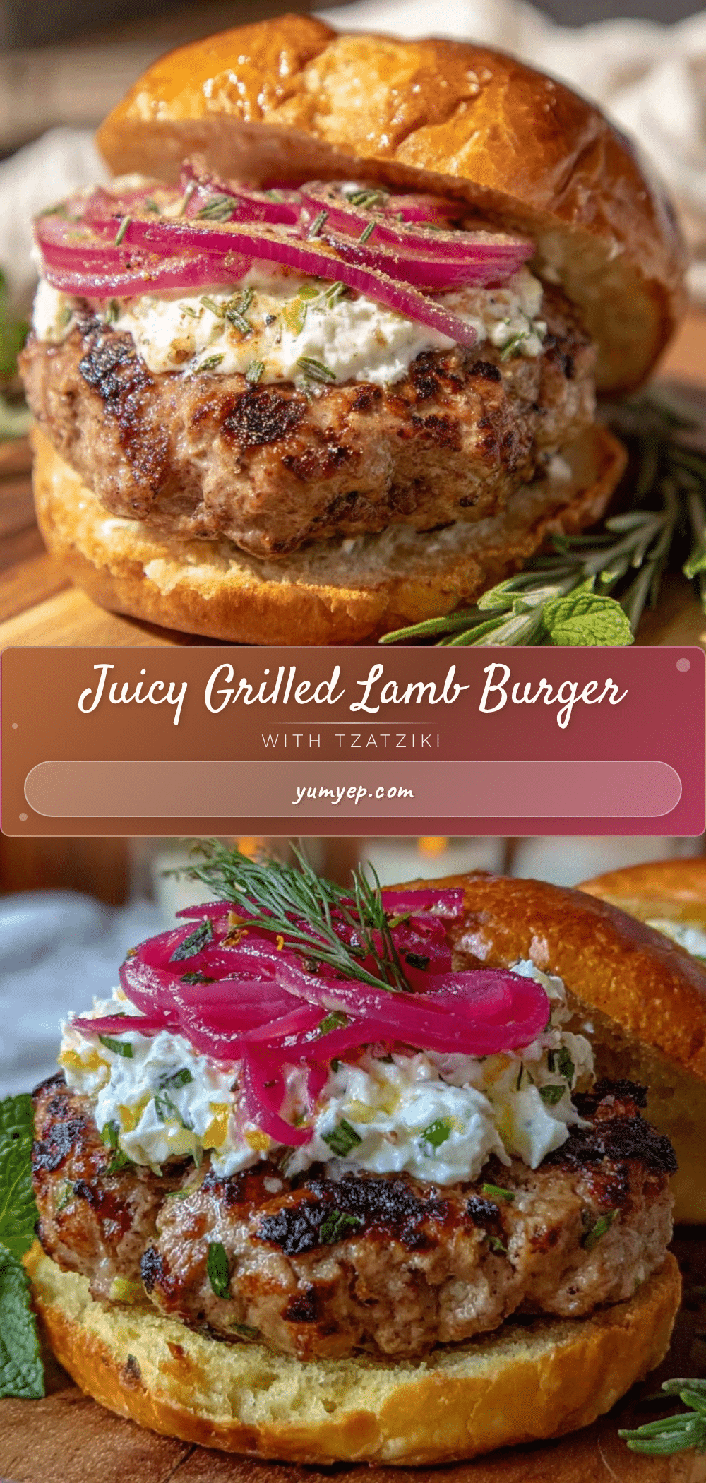 grilled lamb burger recipe