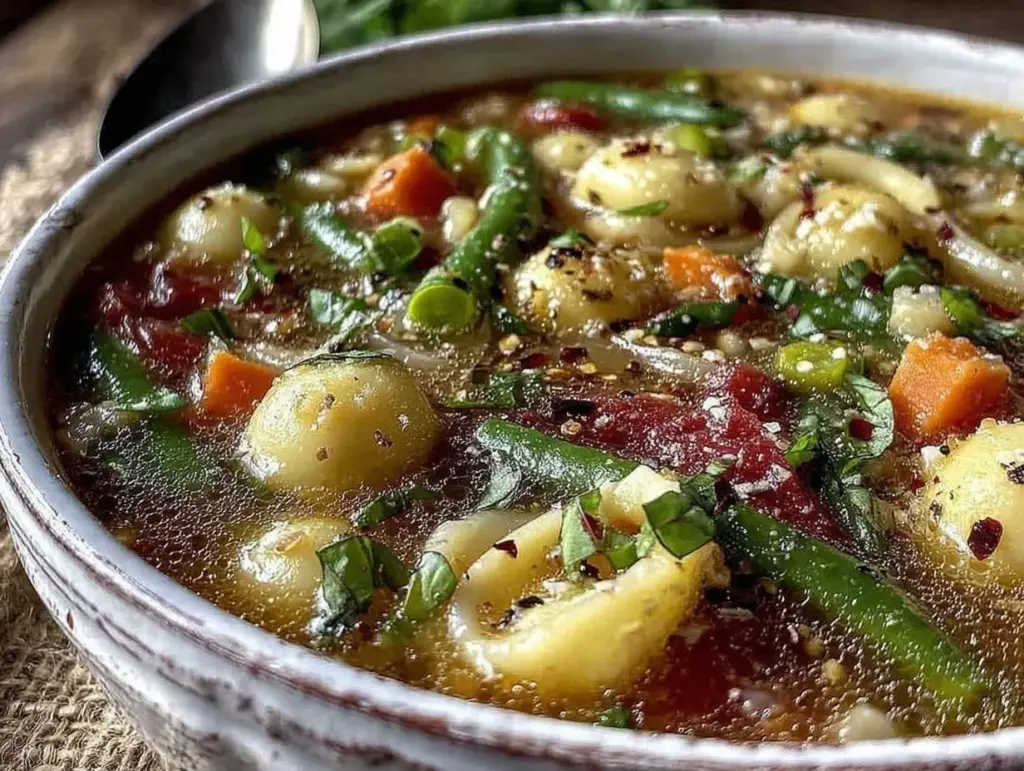 hearty minestrone soup - featured image