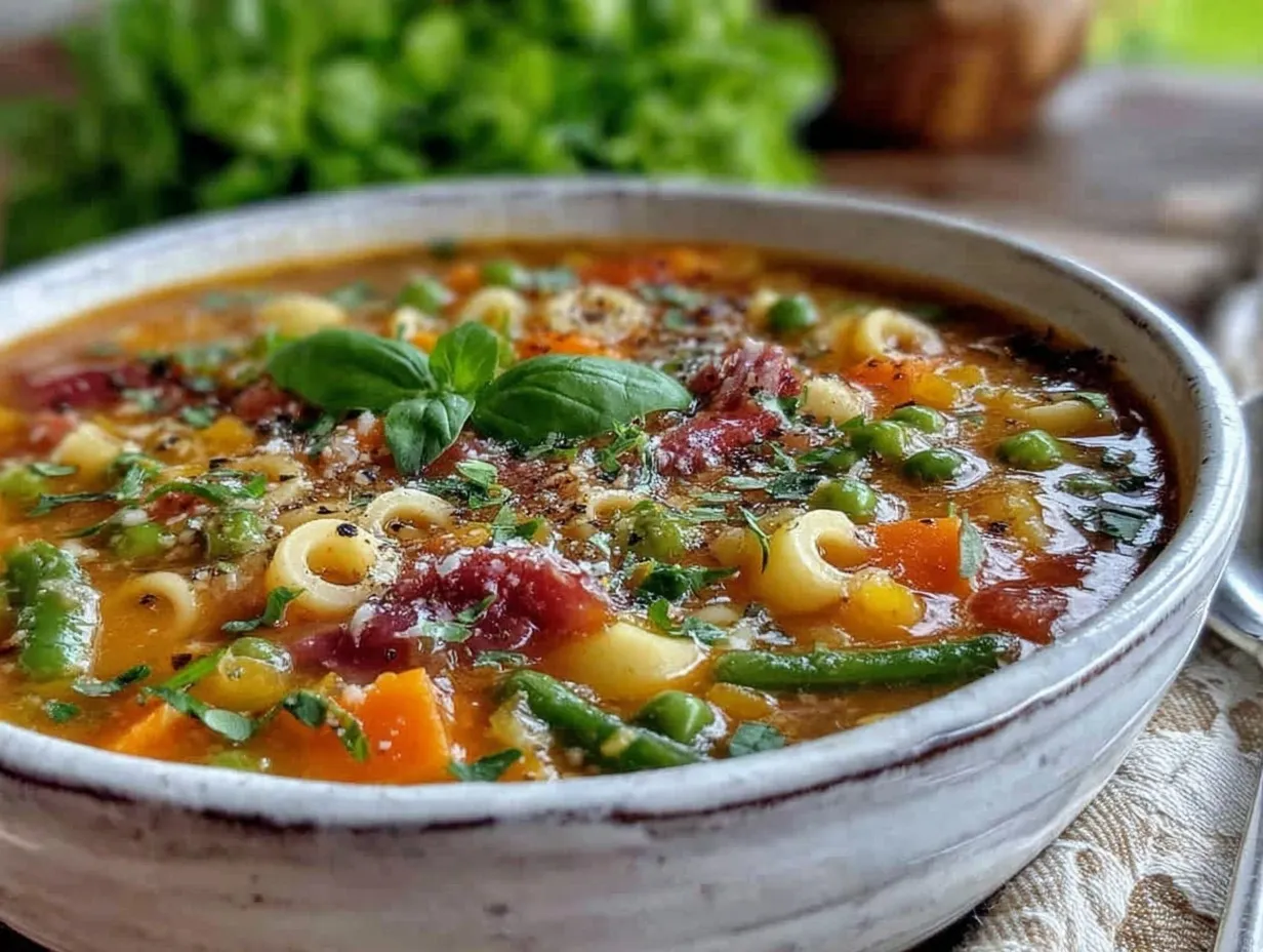 hearty minestrone soup preparation steps